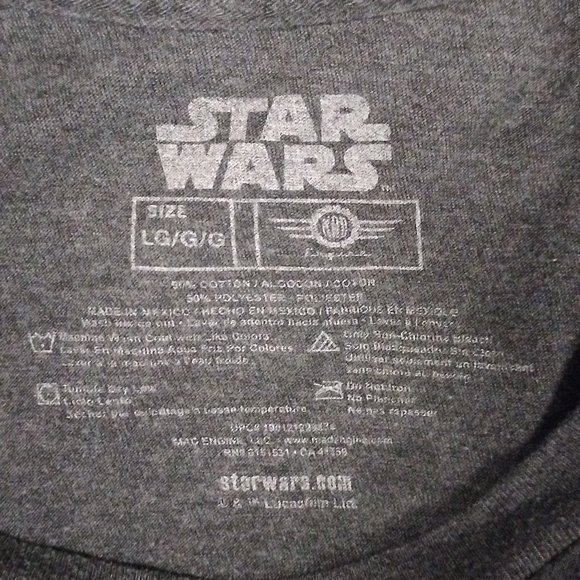 Star Wars "Death Star Road" Vintage Style Charcoal S/S Tee - Men's Size L - Picture 3 of 4